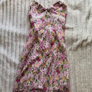 Emilee Mini Pink Floral Dress
